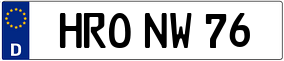 Truck License Plate